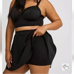 Torrid Swim Skirt With Pocket Shorts Size 1 (14-16)